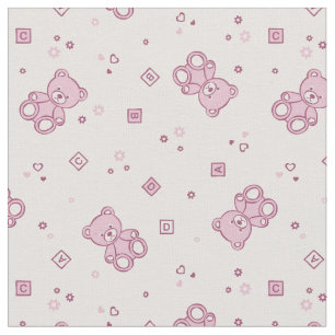 Teddybärhintergrund Rosa Stoff