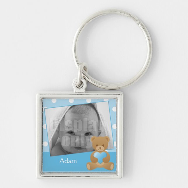 Teddybärn-Foto-Schlüsselanhänger Schlüsselanhänger (Vorne)