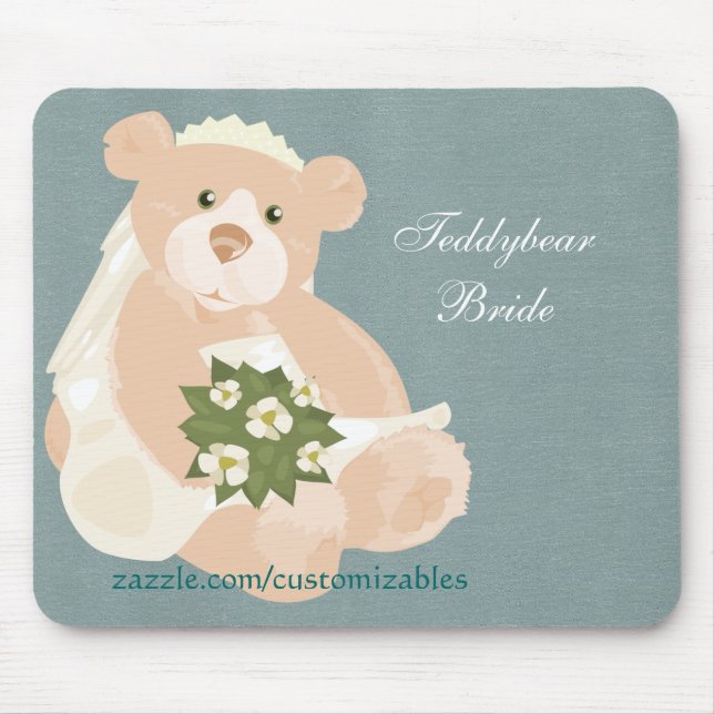 Teddybear Bride Mousepad (Vorne)
