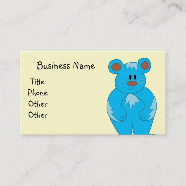 Teddybear Business Card Visitenkarte (Vorderseite)