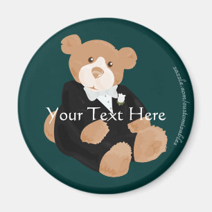Teddybear Groom Magnet