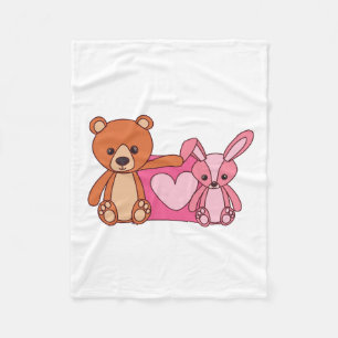 Teddypaar Fleecedecke