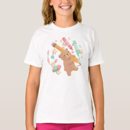 Teddy's Back to School Illustration T-Shirt