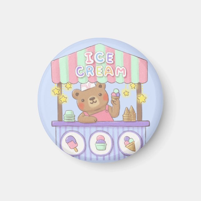 Teddy's Eisdiele Magnet (Vorne)
