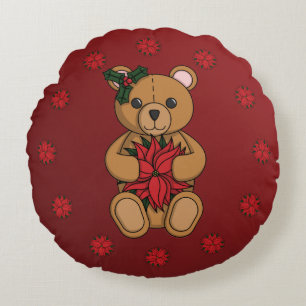 Teddy's Geschenkkissen Rundes Kissen