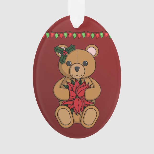 Teddy's Gift Acrylic Ornament (Vorderseite)
