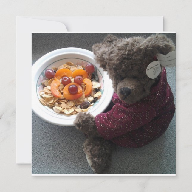 Teddy's Portrait Invitation (Devant)