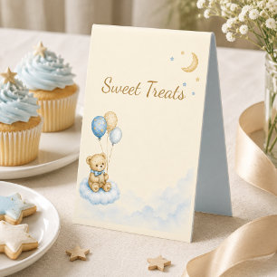 Teddys zum Babyshower - Süße Leckereien - Dessert- Tischaufsteller