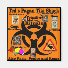 Ted's Pagan Tiki Shack primitive Paarungsrituale Magnet