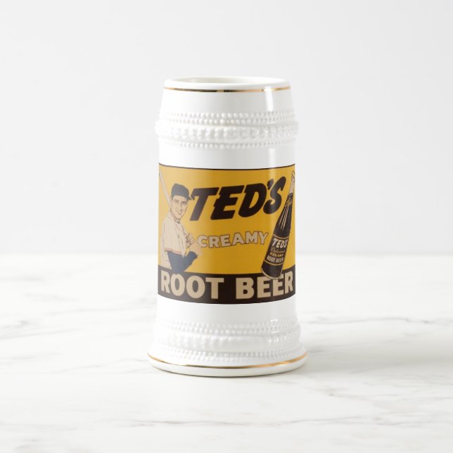 Teds sahniger Root Beer Bierglas (Mittel)