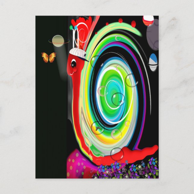 TedTheSnail Postkarte (Vorderseite)