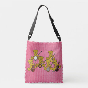 TEDY BEAR BAND - KROSSBODY BAG TRAGETASCHEN MIT LANGEN TRÄGERN