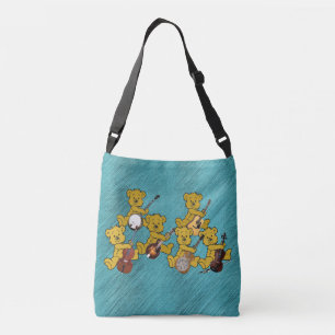 TEDY BEAR BAND - KROSSBODY BAG TRAGETASCHEN MIT LANGEN TRÄGERN