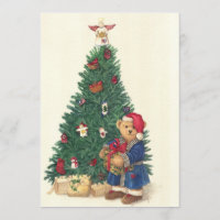 TEDY BEAR HOLIDAY PARTEI INVITE