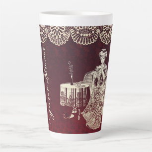 Tee aus Damengetränken Milchtasse