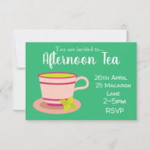 Tee aus Pfefferminztee Party