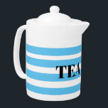 Tee aus Porzellan - Blue Hoops<br><div class="desc">Ich habe es verlassen,  damit Sie entweder den Text ändern,  ihn ganz abnehmen oder wie er ist verlassen.</div>
