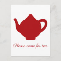 Tee aus rotem Teekessel