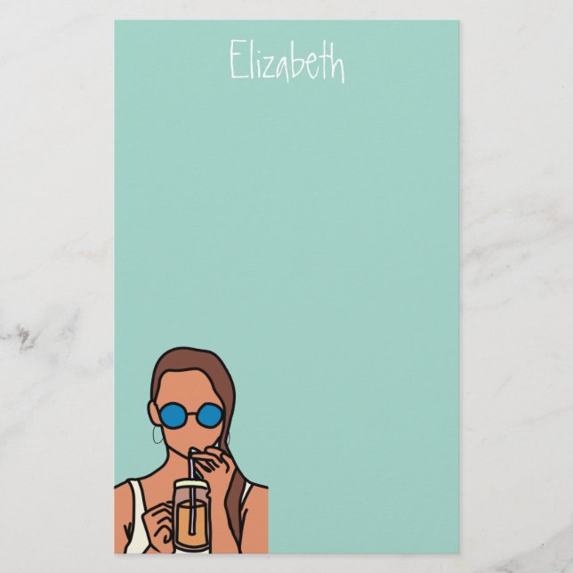 Tee aus Tee, Tee, Tee, Tee Briefpapier (Vorderseite)