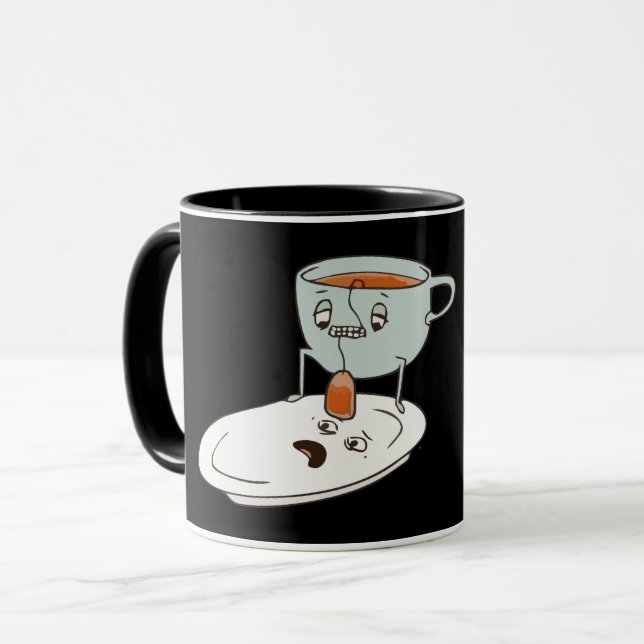 Tee-Bagger-Cup und Plakatküche-Spaß Tasse (Vorderseite Links)