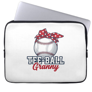 Tee Ball Oma Baseball Bow Vintage Shirt_1 Laptopschutzhülle