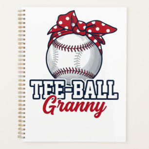 Tee Ball Oma Baseball Bow Vintage-Shirt_1 Planer