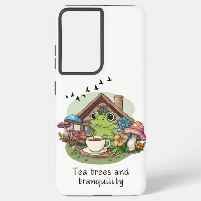 Tee, Bäume und Ruhe Samsung Galaxy Hülle (Rückseite)