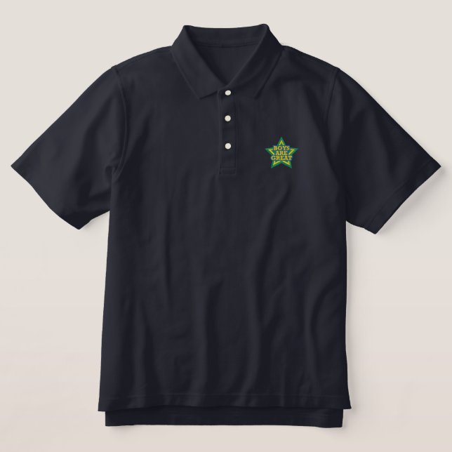 Tee bestickt Polo (Design Vorderseite)