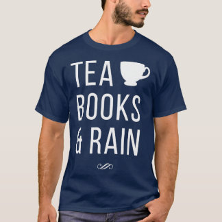 Tee Bücher und Regen