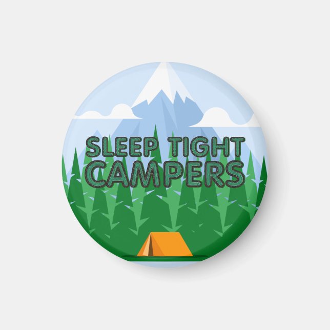 TEE Camper Schlaf Slogan Magnet (Vorne)