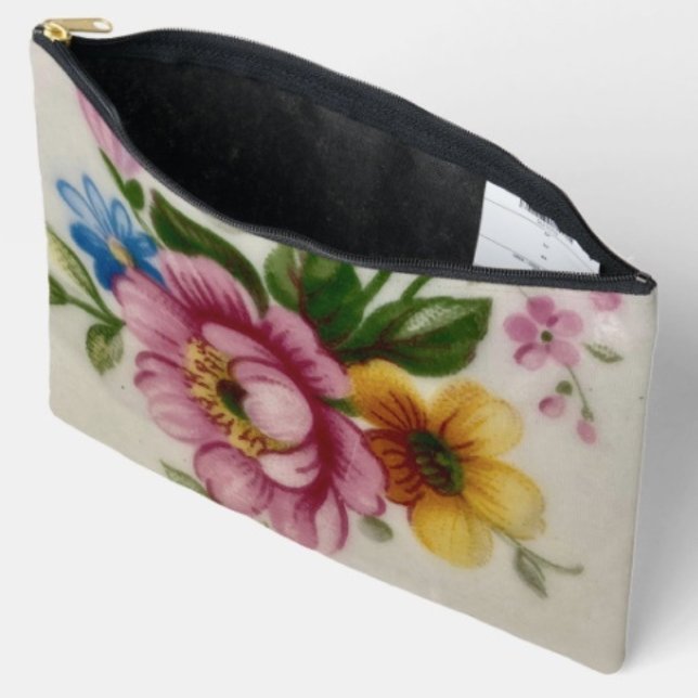 Tee Cup Blumenstrauß Druck Nähtasche Zubehörtasche (Von Creator hochgeladen)