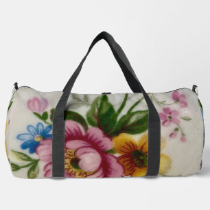 Tee Cup Floral Bouquet Duffle Tasche