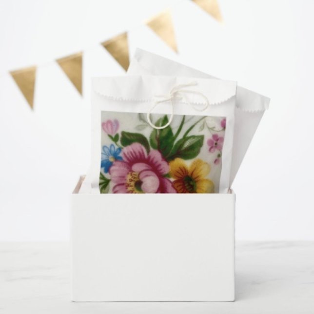 Tee Cup Floral Bouquet Gefallen Tasche Geschenktütchen (Von Creator hochgeladen)