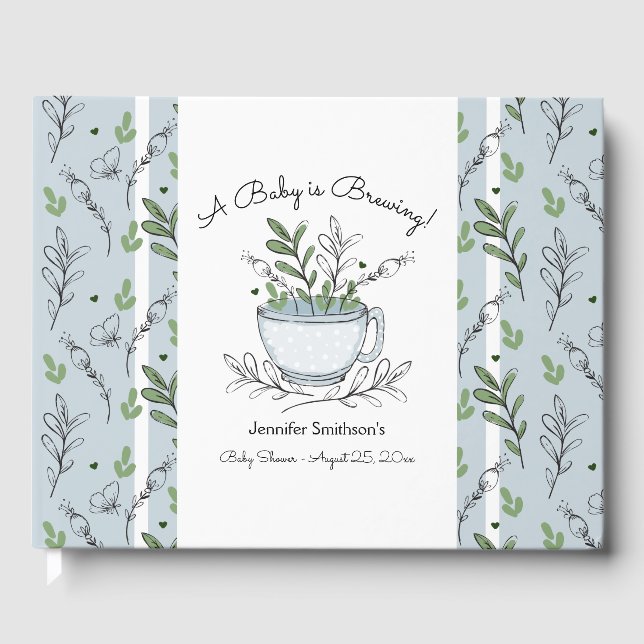 Tee-Cup Tee Party Kinderdusche Gästebuch (Vorderseite)