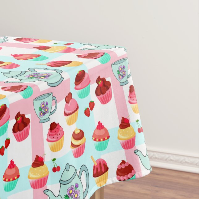 Tee & Cupcakes Tischdecke (Beispiel)