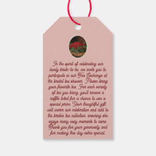 Tee-Exchange-Anforderungskarte - Teebeutel Form Geschenkanhänger