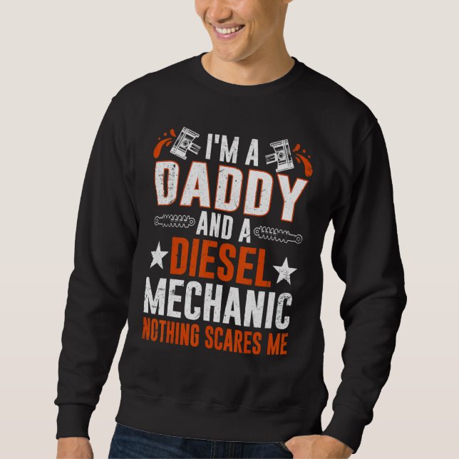 Tee For Men Father's Day Diesel Mechanic Daddy (Vorderseite)