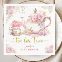 Tee für Zwei Baby Shower Tea Party Rosa Floral
