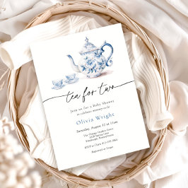 Tee für zwei Babydusche Tea Party Einladung