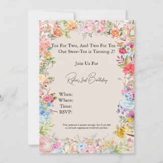 Tee für zwei einladung