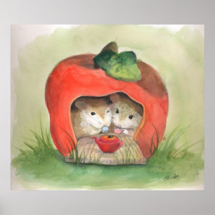 Tee für zwei Personen Poster