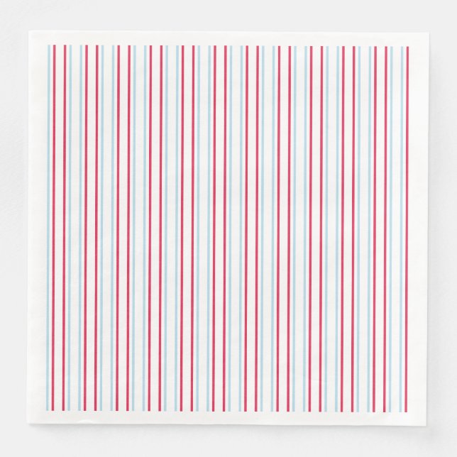 Tee für zwei Streifen, Abendessen Papier Napkins Serviette (Vorderseite)