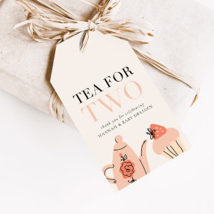 Tee für zwei Tee Party Baby Dusche Gefallen Geschenkanhänger
