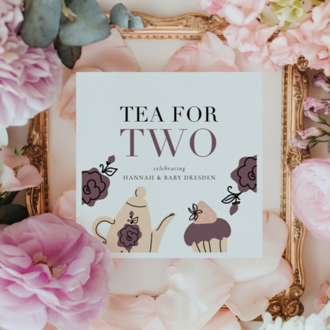 Tee für zwei | Tee-Party Kinderdusche Party Serviette (Von Creator hochgeladen)