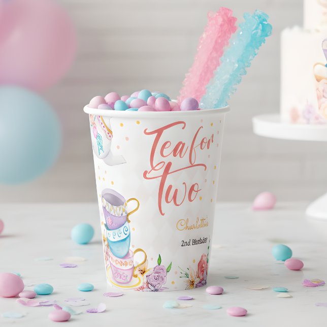 Tee für zwei, Tee zum Geburtstag Pappbecher (Von Creator hochgeladen)