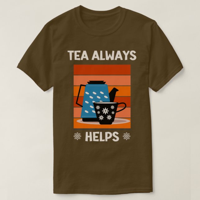 Tee hilft Tea Lovers immer 1 (Design vorne)