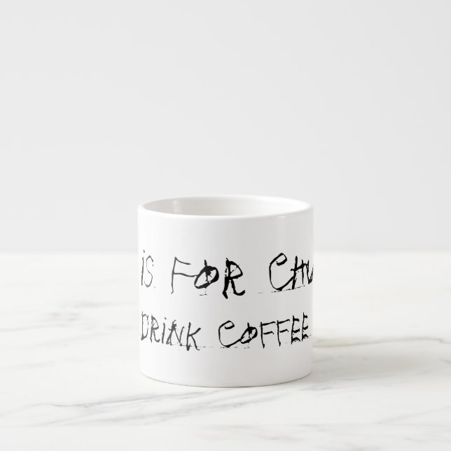 Tee ist für Holzklötze Espressotasse (Vorderseite)