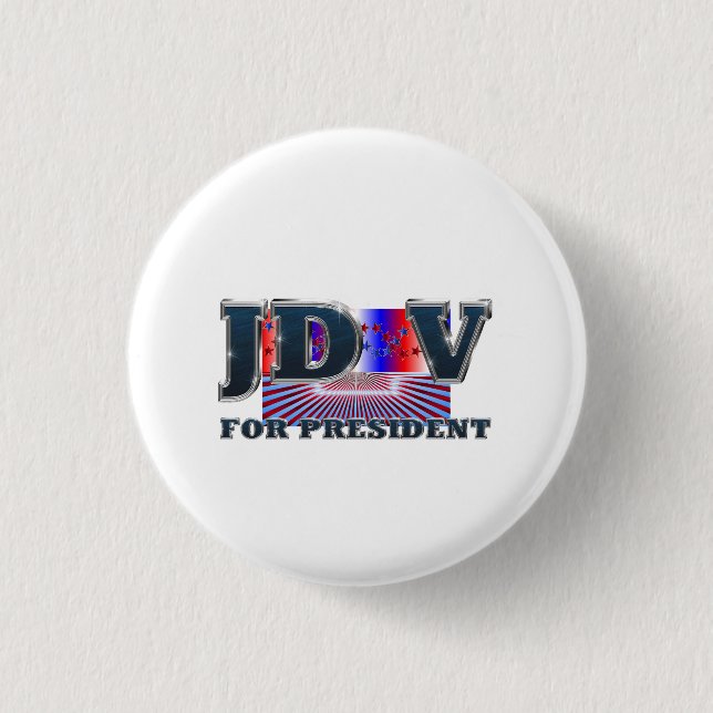 TEE JD Vance für Präsident Button (Vorderseite)