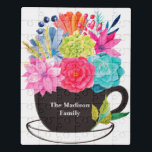 Tee Kaffee Cup Red Blue Blumen Blumen Blumen Puzzl Puzzle<br><div class="desc">Blumenkochtopf Puzzle mit Familienname ,  Rot,  Blau,  Rosa,  Aquarell Blume. Verwenden Sie diese Vorlage,  um Text zu ändern oder zu löschen. Küche,  Esszimmer Puzzle.</div>