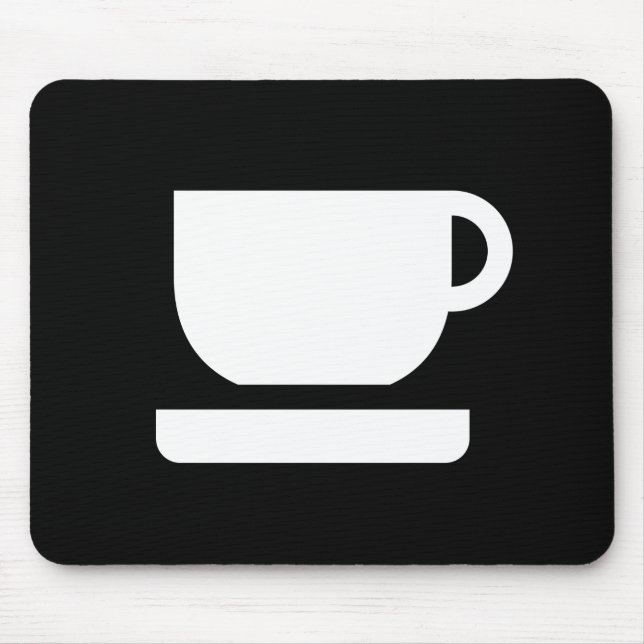 Tee-/Kaffee-Piktogramm Mousepad (Vorne)